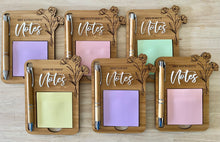 Load image into Gallery viewer, STICKY NOTE/POST IT NOTE HOLDER - FLORAL DESIGN