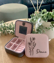 Load image into Gallery viewer, PERSONALISED TRAVEL JEWELLERY BOX