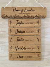 Load image into Gallery viewer, "NANNY'S GARDEN" PLAQUE