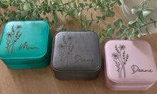 Load image into Gallery viewer, PERSONALISED TRAVEL JEWELLERY BOX