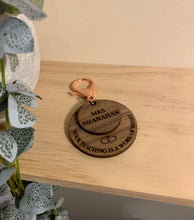 Load image into Gallery viewer, DOUBLE LAYER “YOUR TEACHING IS A WORK OF HEART” KEYRING
