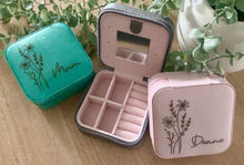 Load image into Gallery viewer, PERSONALISED TRAVEL JEWELLERY BOX