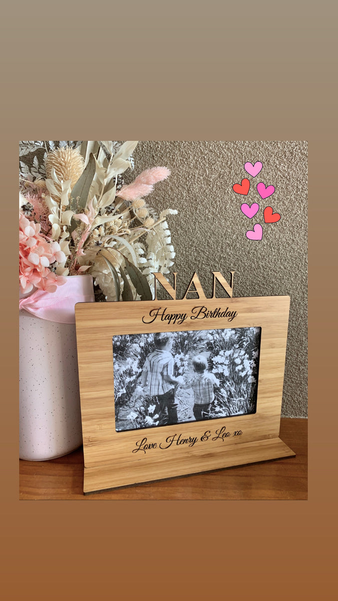 PERSONALISED PHOTO FRAME Butterfly Kisses Wall Art & Decor