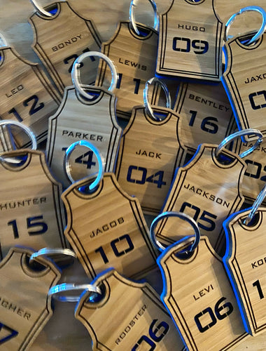 FOOTBALL/BASKETBALL JERSEY BAG TAG