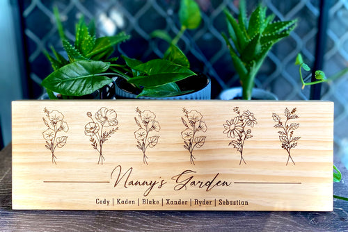 NANNY’S GARDEN PLAQUE