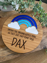 Load image into Gallery viewer, “DREAM THE DREAMS” RAINBOW PLAQUE