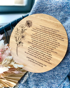 POSITIVE AFFIRMATIONS PLAQUE