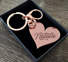Load image into Gallery viewer, PERSONALISED KEYRING (NATALIE FONT)