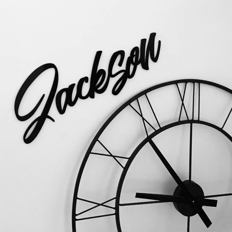 SCRIPT NAME (JACKSON FONT) – Butterfly Kisses Wall Art & Decor