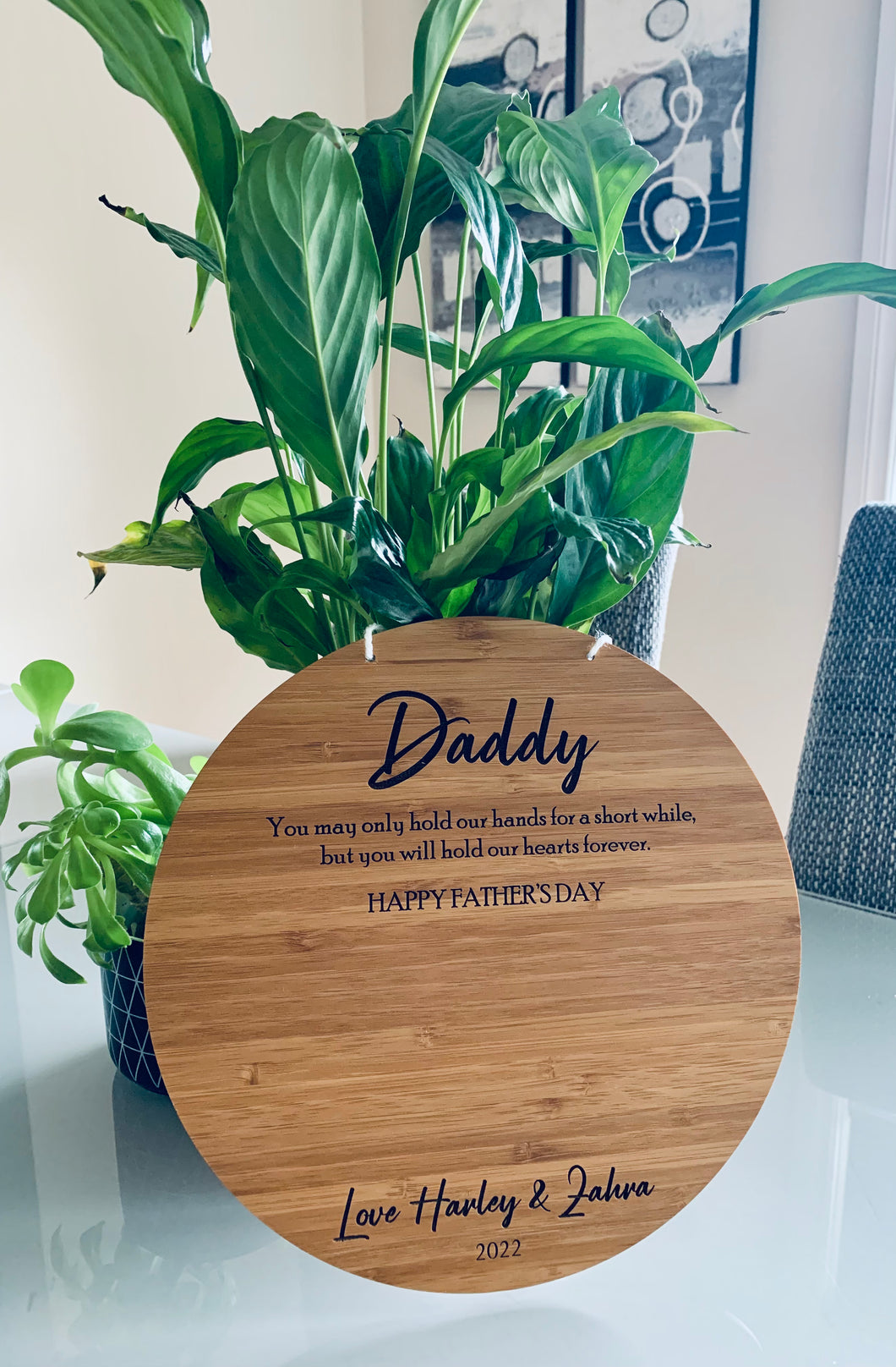 FATHER’S DAY HANDPRINT PLAQUE