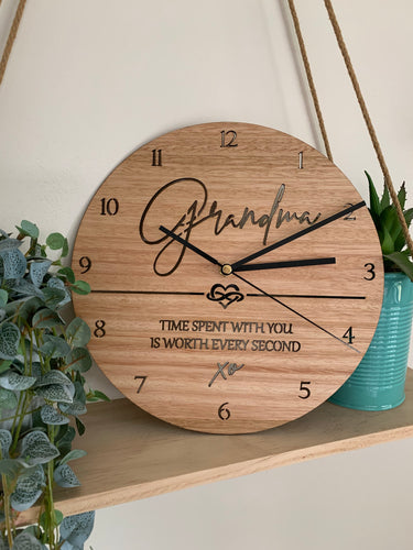 “TIME SPENT WITH YOU” CLOCK