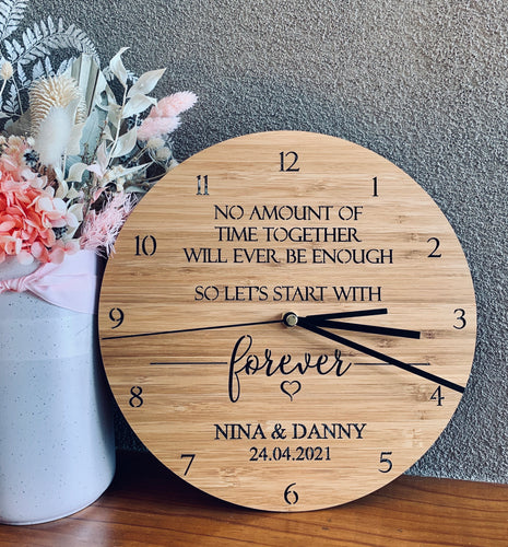 PERSONALISED COUPLES CLOCK