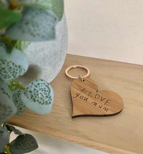 PERSONALISED KEYRING (HANDWRITING)