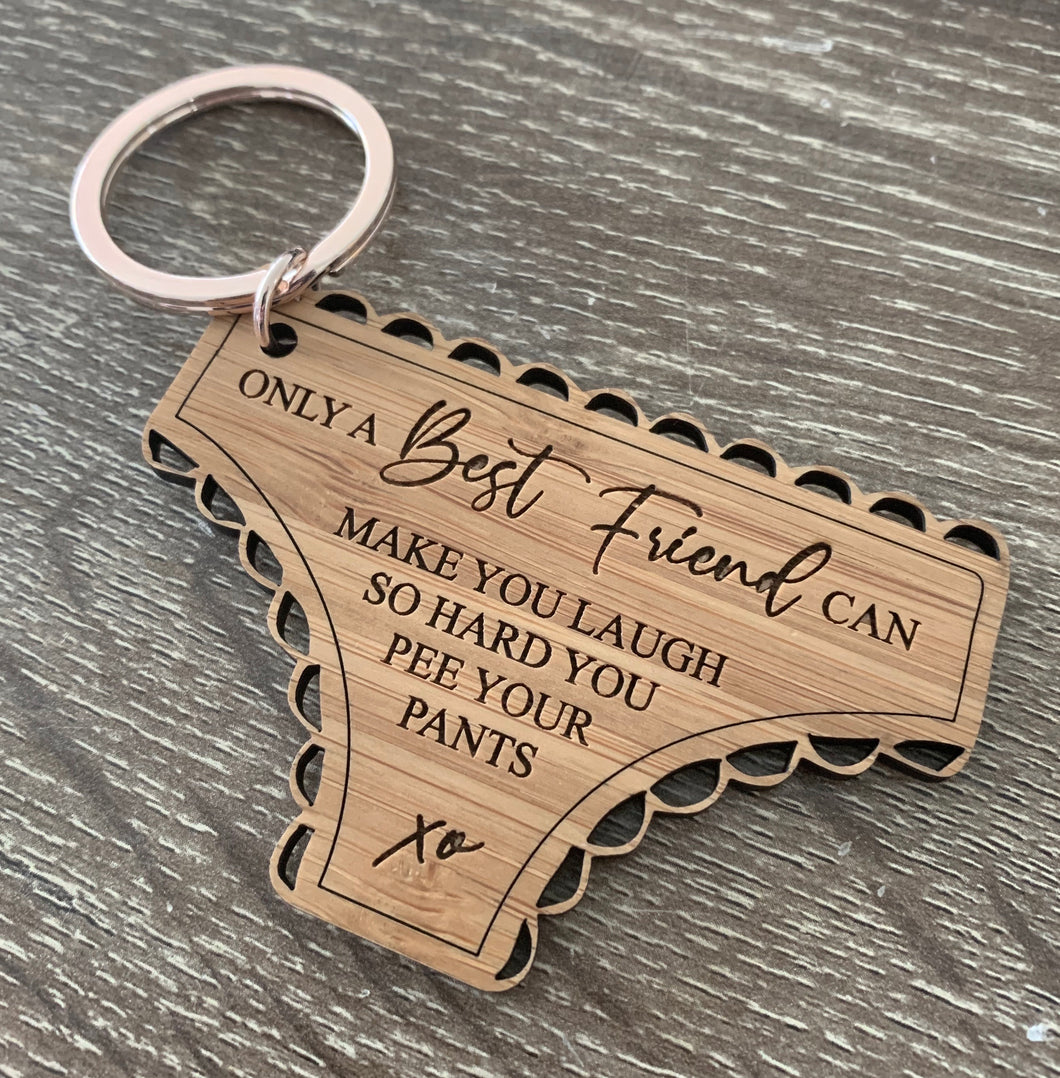 “ONLY A BEST FRIEND” KEYRING