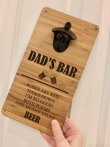 WALL MOUNTED BOTTLE OPENER