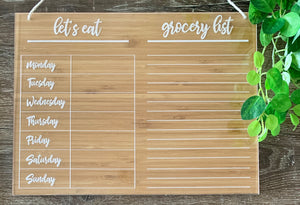 “LET’S EAT” FAMILY PLANNER WITH SHOPPING LIST