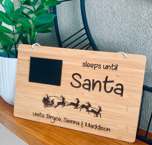 PERSONALISED CHRISTMAS COUNTDOWN PLAQUE