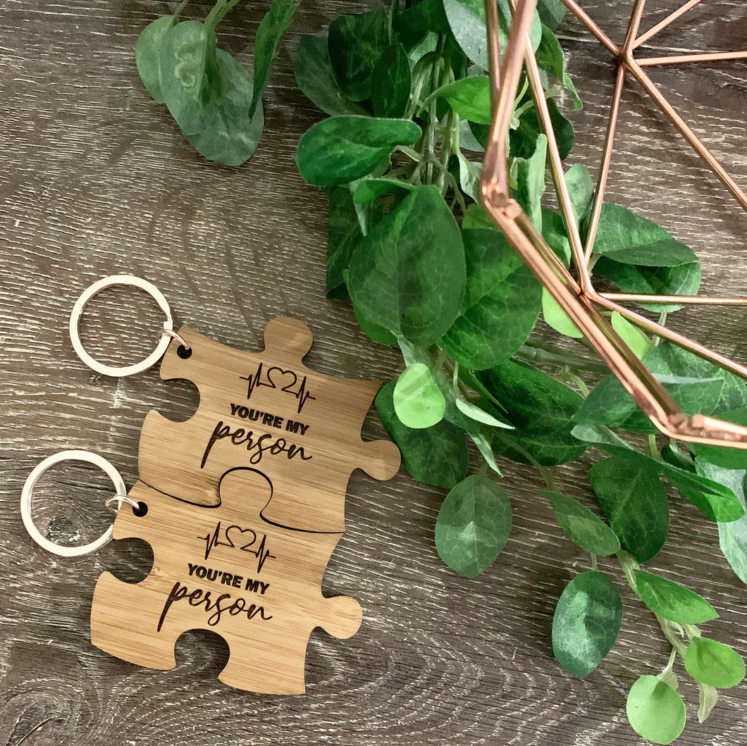 “YOU’RE MY PERSON” PUZZLE KEYRING SET