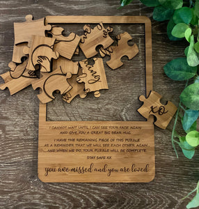 "YOU ARE MISSED AND YOU ARE LOVED" PUZZLE