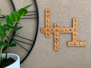 SCRABBLE ART WALL PLAQUE